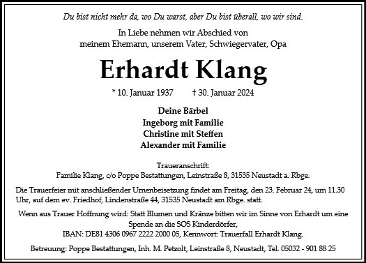 Erhardt Klang