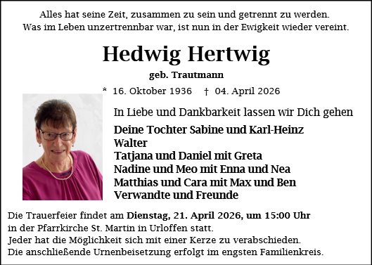Hedwig Hertwig