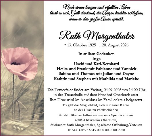 Ruth Morgenthaler