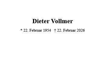 Dieter Vollmer