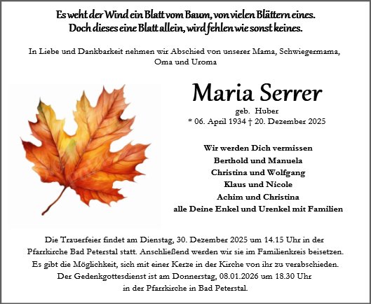 Maria Elisabeth Serrer