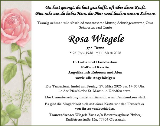 Rosa Wiegele