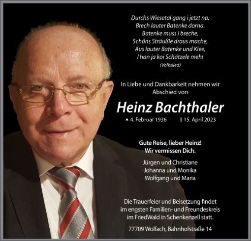 Heinz Bachthaler