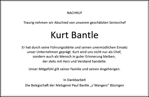 Kurt Bantle