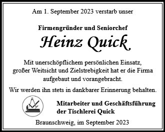 Heinz Quick