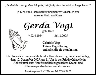 Gerda Vogt