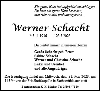 Werner Schacht
