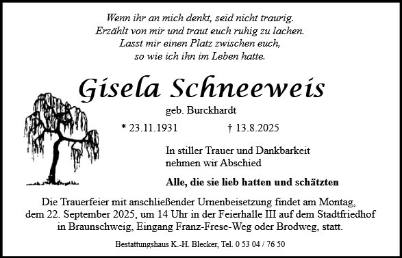 Gisela Schneeweis