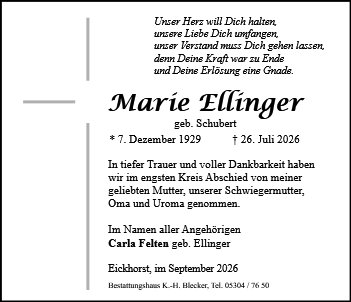 Marie Ellinger