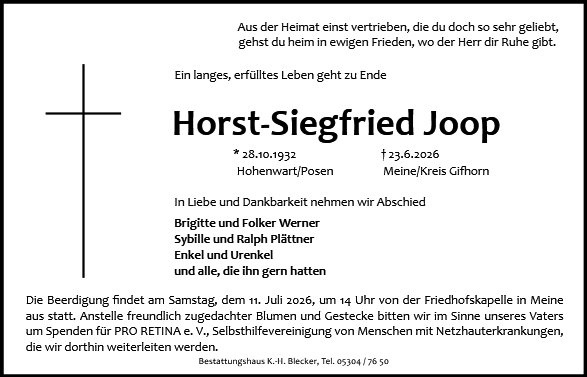 Horst-Siegfried Joop