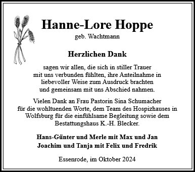 Hanne-Lore Hoppe