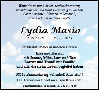 Lydia Masio