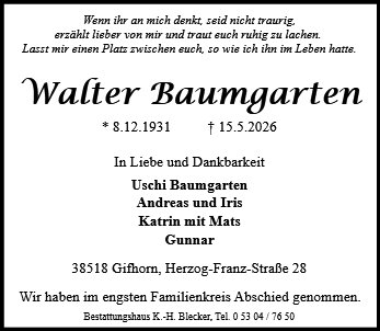 Walter Baumgarten
