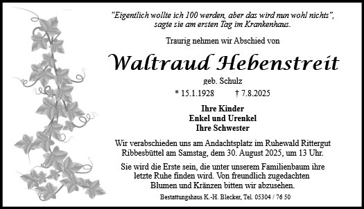 Waltraud Hebenstreit