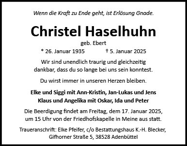 Christel Haselhuhn