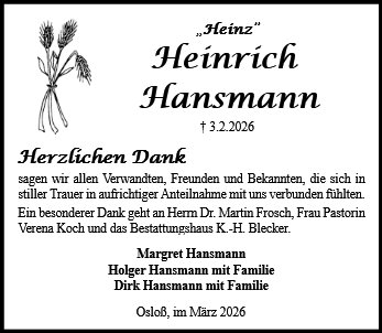 Heinrich Hansmann