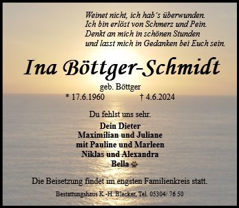 Ina Böttger-Schmidt