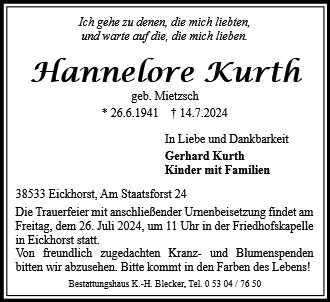 Hannelore Kurth