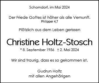 Christine Holtz-Stosch