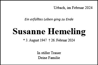 Susanne Hemeling