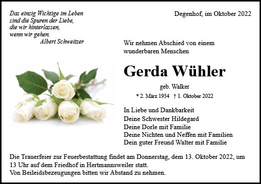 Gerda Wühler