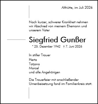 Siegfried Gunßer