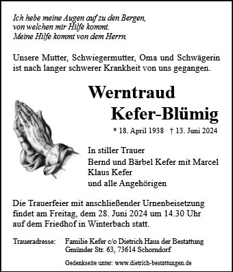 Werntraud Kefer-Blümig