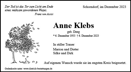 Anne Klebs