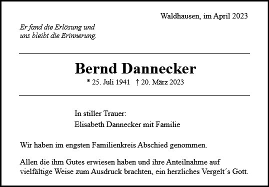 Bernd Dannecker