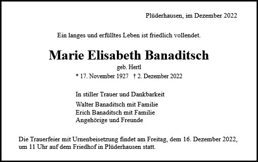 Marie Banaditsch
