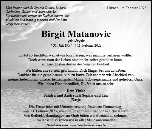 Birgit Matanovic