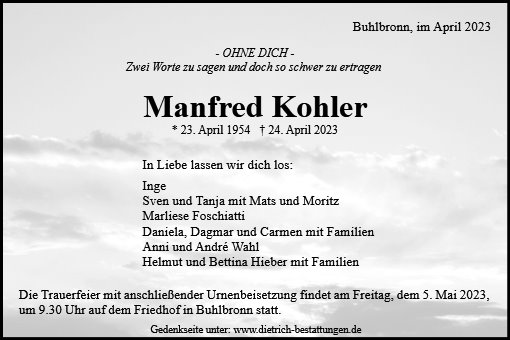 Manfred Kohler