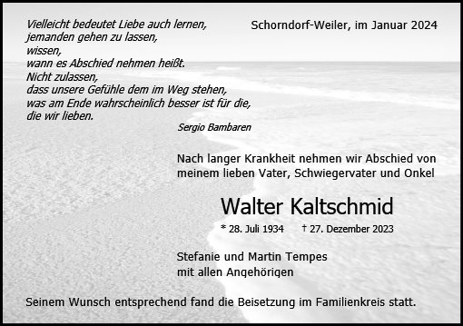 Walter Kaltschmid