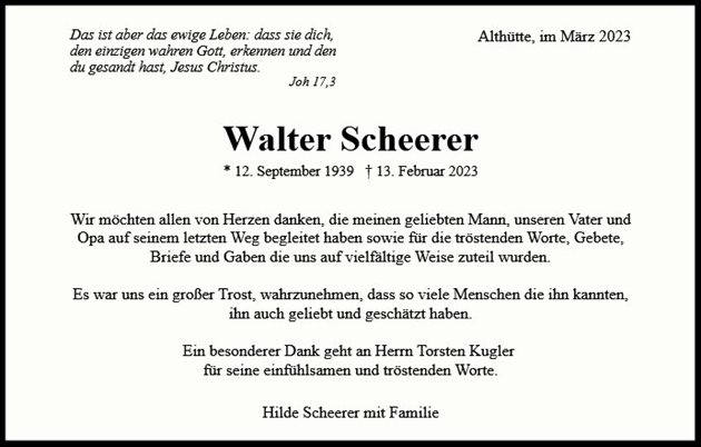 Walter Scheerer
