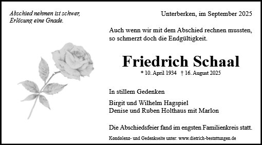Friedrich Schaal
