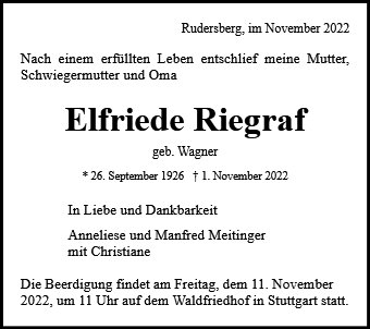 Elfriede Riegraf