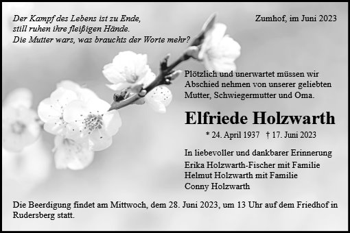 Elfriede Holzwarth