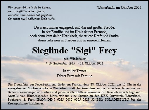 Sieglinde Frey