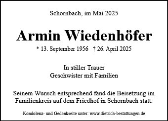 Armin Wiedenhöfer