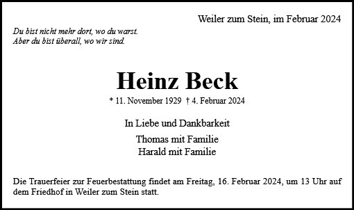 Heinz Beck