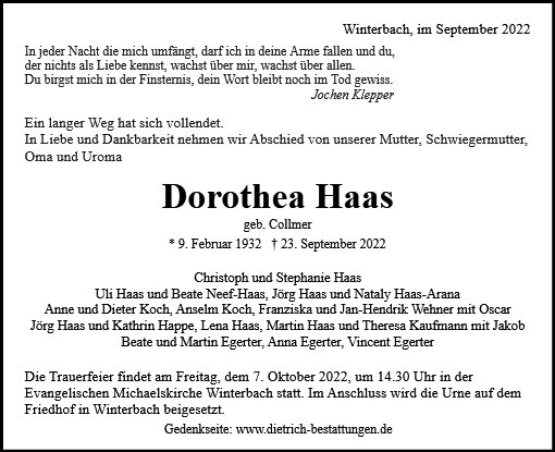 Dorothea Haas