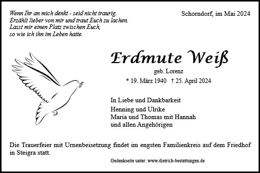 Erdmute Weiß