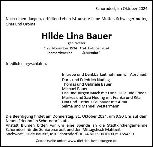 Hilde Bauer