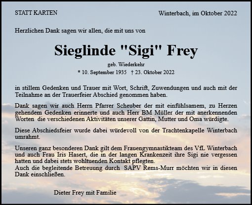 Sieglinde Frey