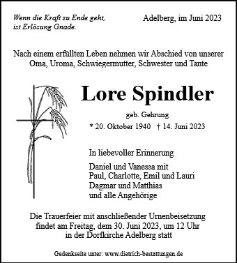 Lore Spindler