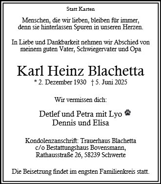 Karl Heinz Blachetta