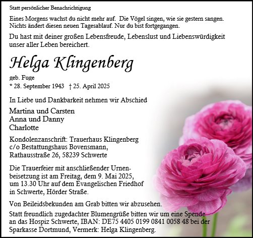 Helga Klingenberg