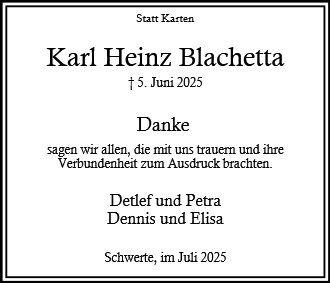 Karl Heinz Blachetta