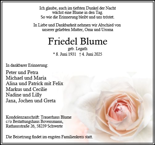Friedel Blume