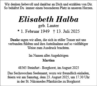 Elisabeth Halba